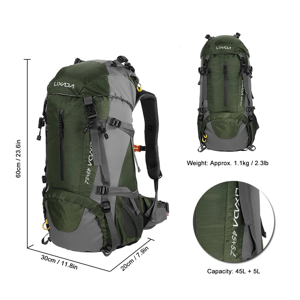 50L-70L SummitTrail Adventure Waterproof Hiking Backpack Pro
