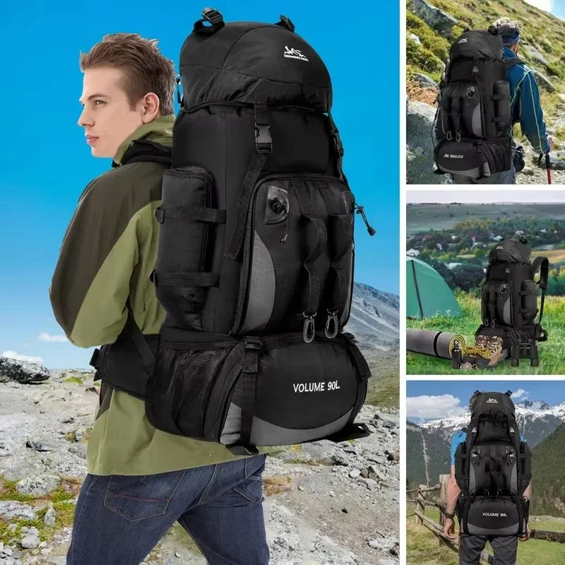 90L TrailGuard Large Waterproof Adventure Rucksack Pack